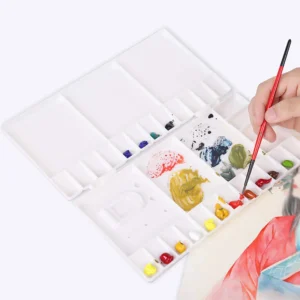 Palette painting, foldable plastic palettes, watercolour palette mixing palette