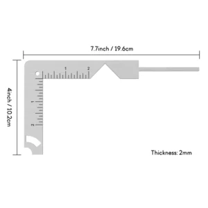 5-in-1 Book Cover Guide to Create Sturdy Chipboard Covers,Bookbinding Ruler